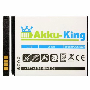 Akku-King für HTC A9292  Merge  mytouch 4G  F8181  Thunderbolt 4G - ersetzt BD42100