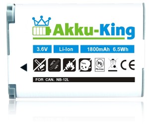 Akku-King Akku für Canon PowerShot G1X Mark II_ N100  Vixia und Legria mini X
