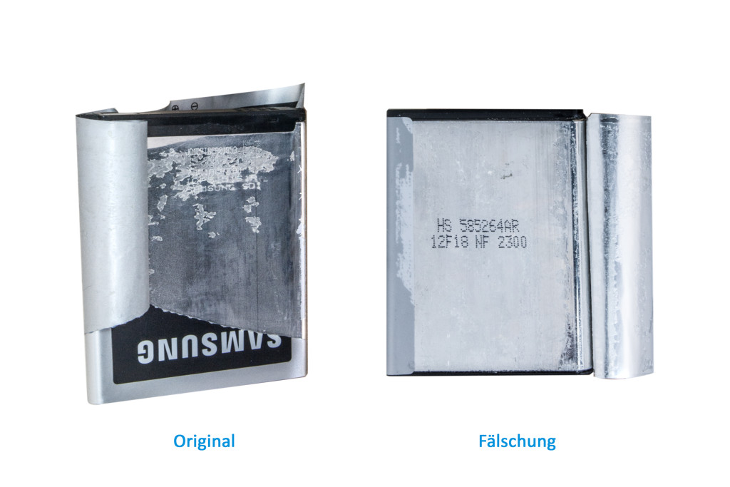 Original und Fälschung, so erkennt man das Plagiat bei Samsung